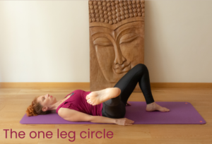 pilates per il mal di schiena one leg circle